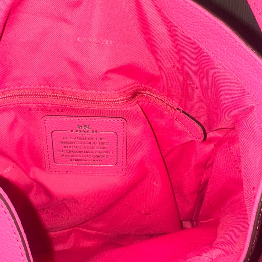 Coach Vibrant Pink Studded Shoulder Bag - Picture 5 of 7
